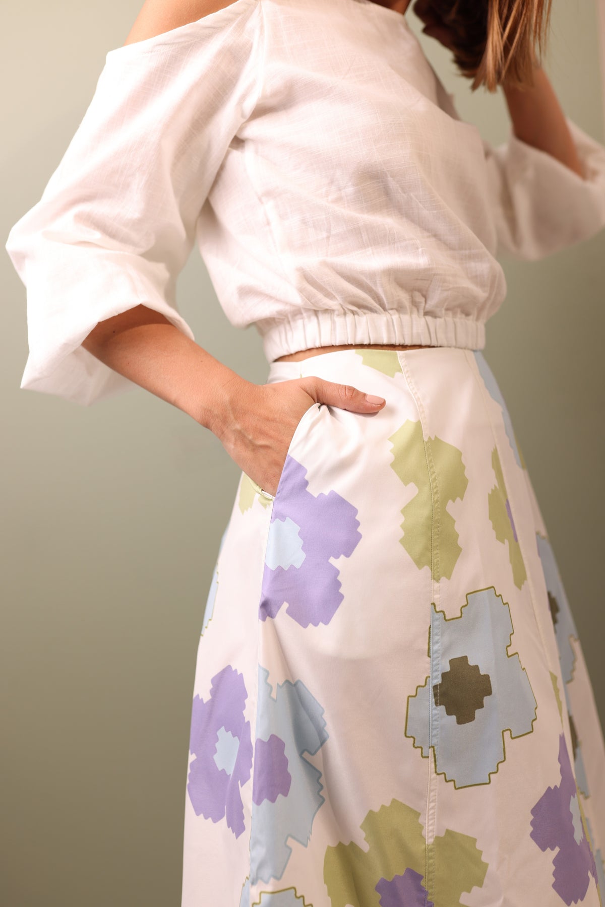 ATENEA TOP IN IVORY