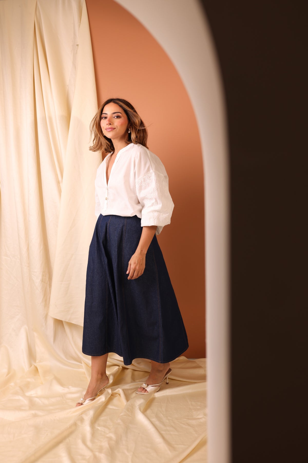 SOPHIA SKIRT IN DENIM