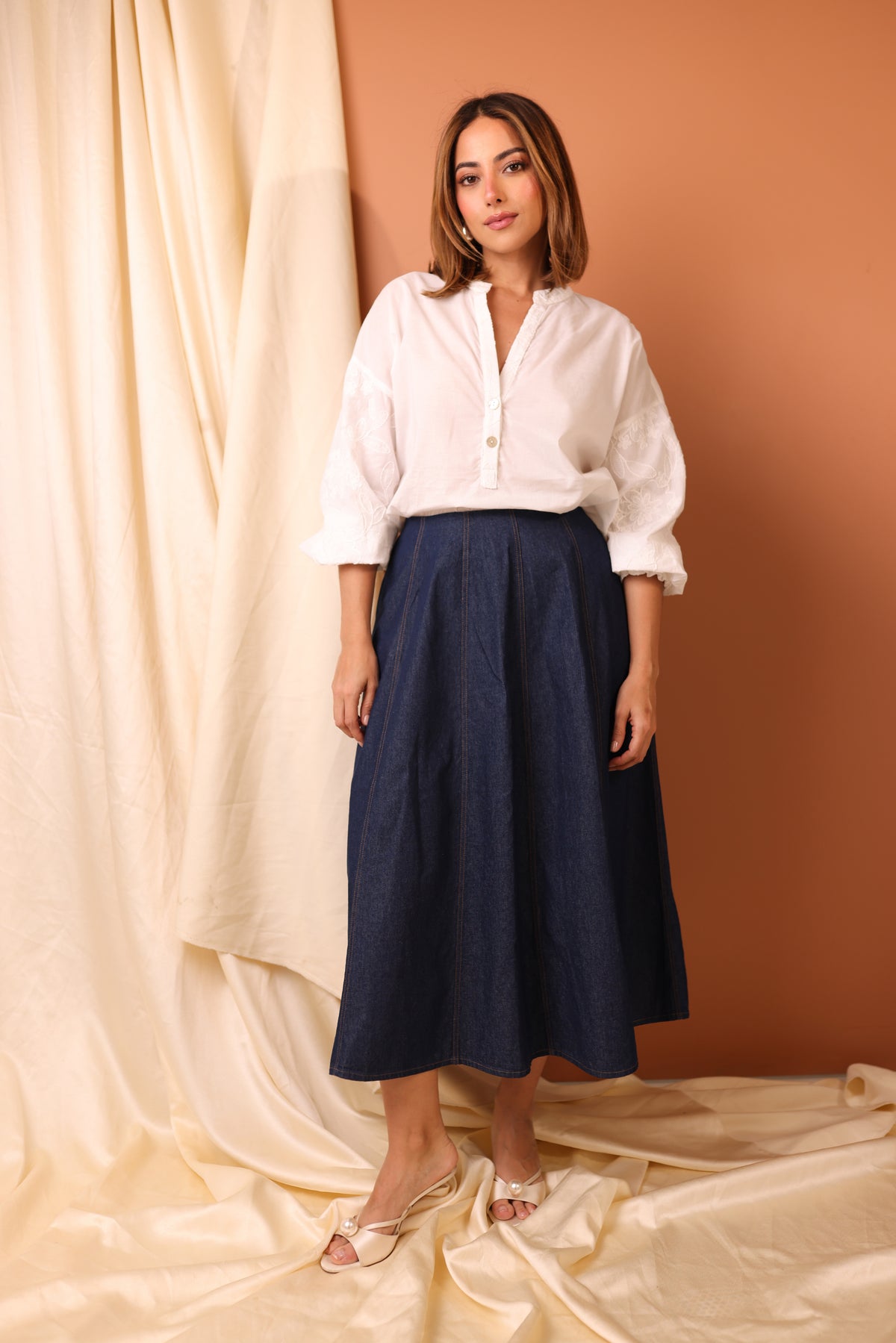 CARLOTA TOP IN IVORY