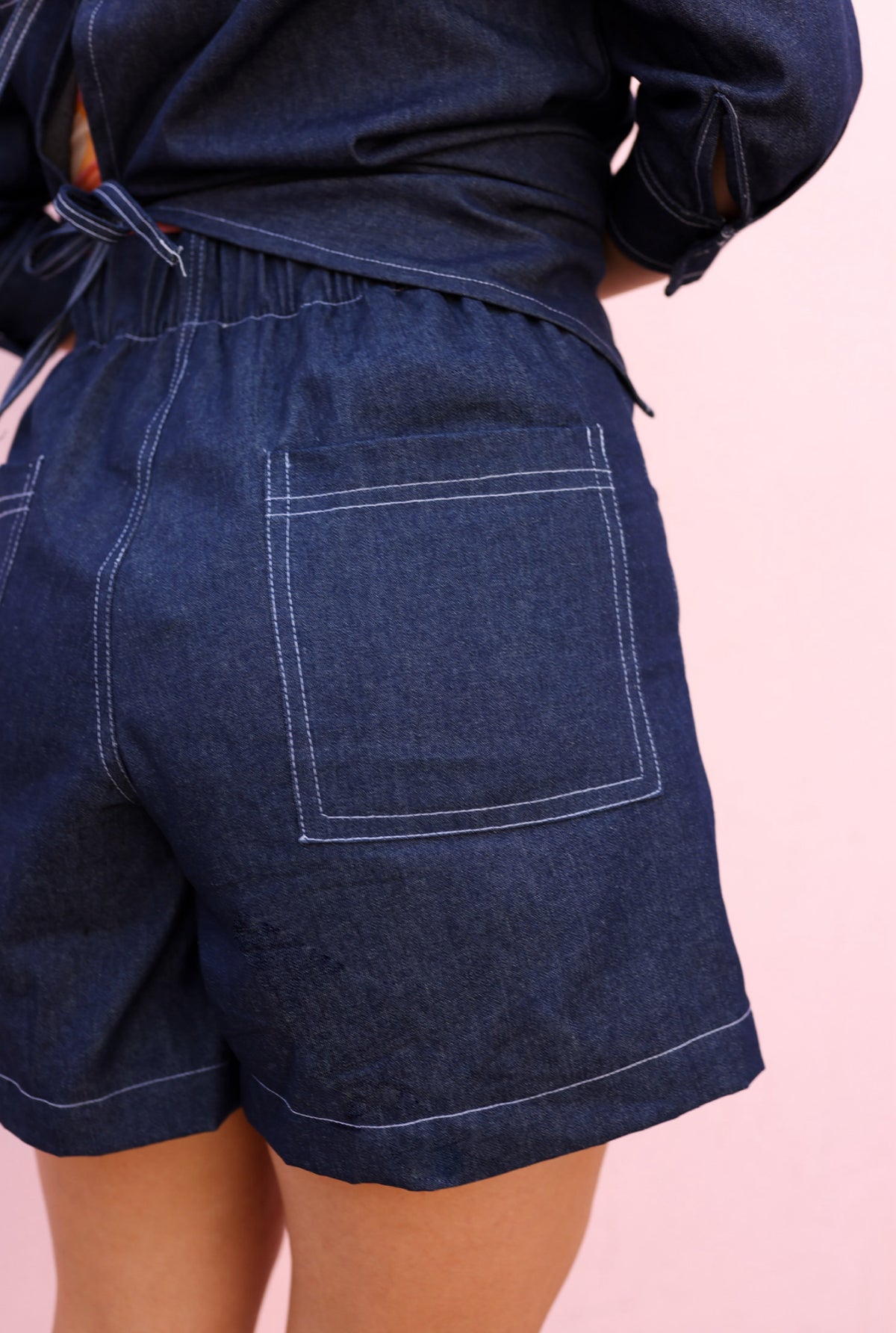 LALI BERMUDA IN DENIM