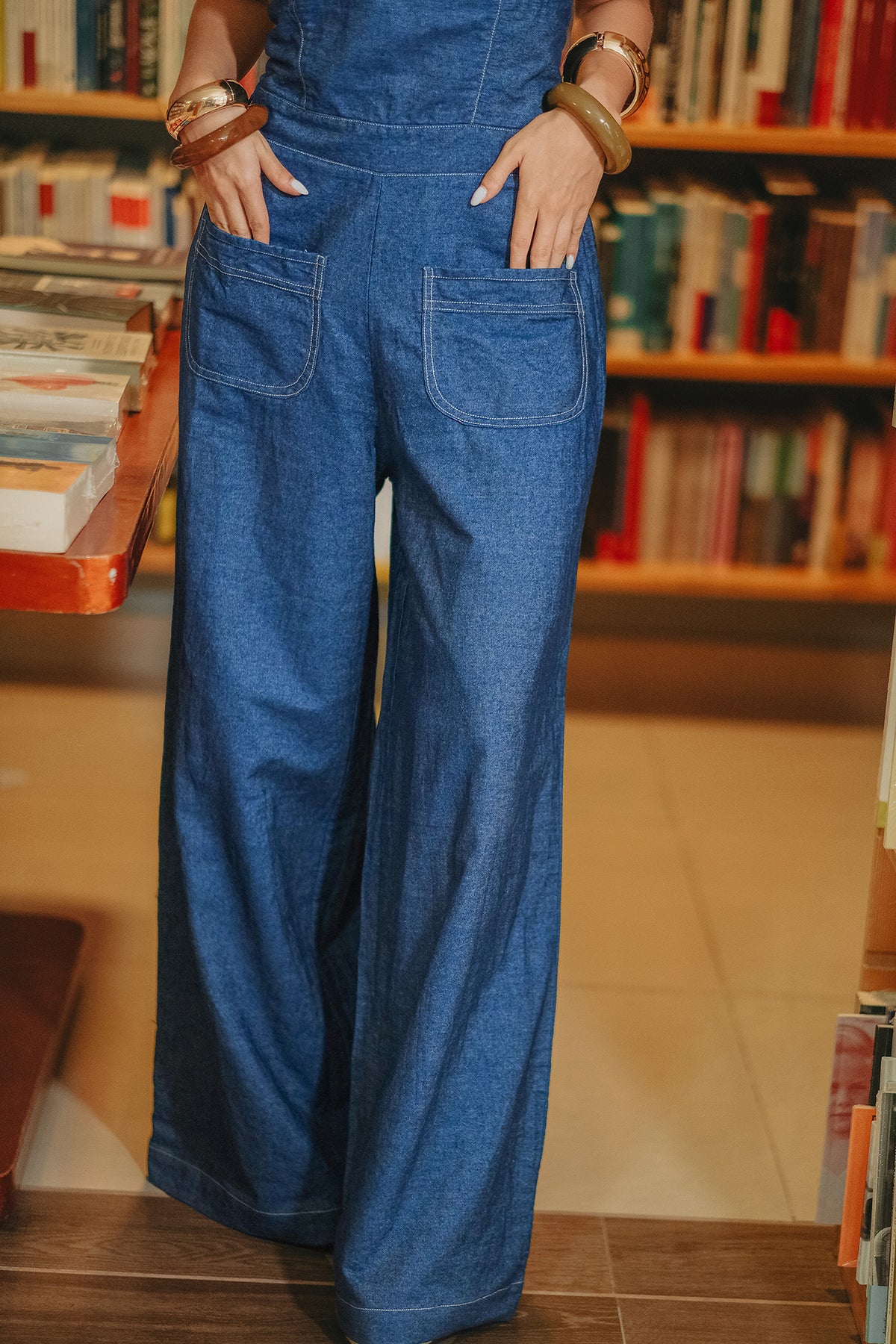 LUNA JUMPSUIT IN DENIM